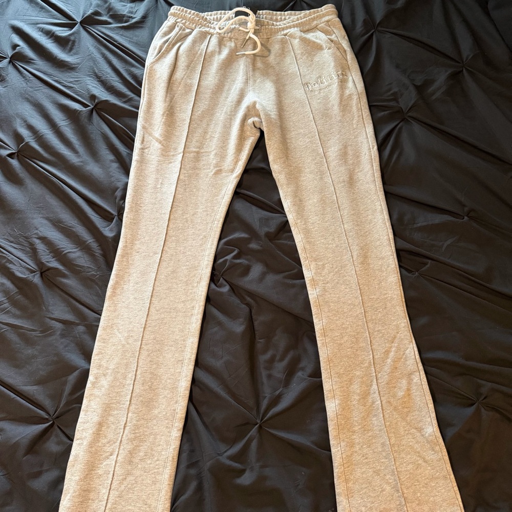 Politics Mens Stacked Grey Sweatpants Joggers